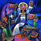 Angels_140_5 Easter Morning, painting by He Qi