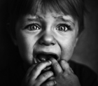 A terrified child A terrified child