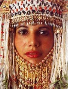 Esther_140_f Young Middle Eastern woman dressed for a wedding celebration