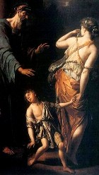 Hagar_140_j 'The Expulsion of Hagar', Adrien van der Werfft, detail