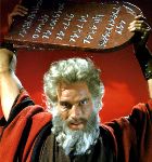 Moses smashes the Tablets of the Law, from the movie 'The Ten Commandments' Moses smashes the Tablets of the Law, from the movie 'The Ten Commandments'