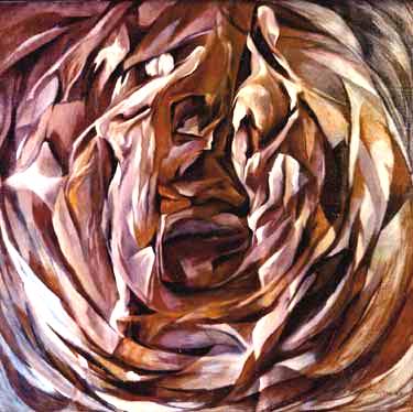 Bad Bible Women: Lot's Wife, painting by E Thor Carlson Bad Bible Women: Lot's Wife, painting by E Thor Carlson