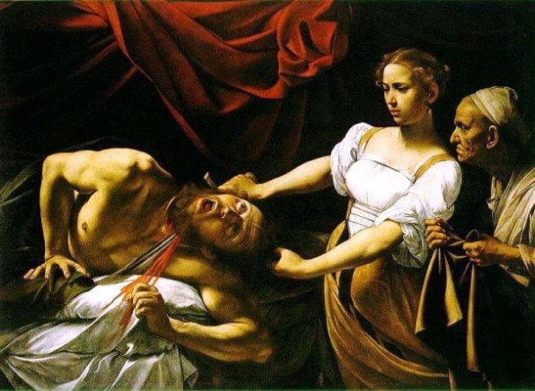 BIBLE PAINTINGS. JUDITH Caravaggio Judith Beheading Holofernes