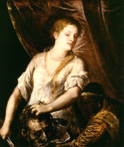 BIBLE PAINTINGS. JUDITH, Titian, Judith with the head of Holofernes