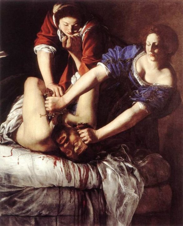 BIBLE PAINTINGS. JUDITH, Artemisia Gentileschi, Judith Beheading Holofernes