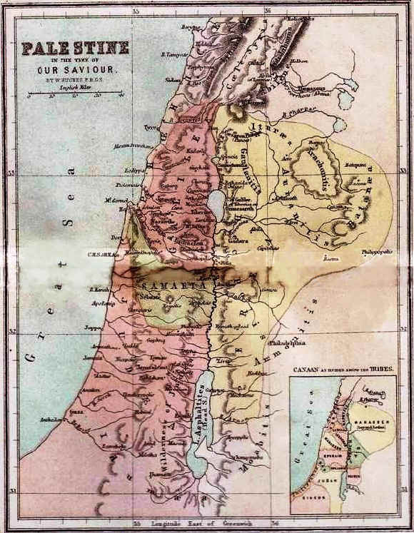 Bible maps: Biblical Lands in the time of Christ