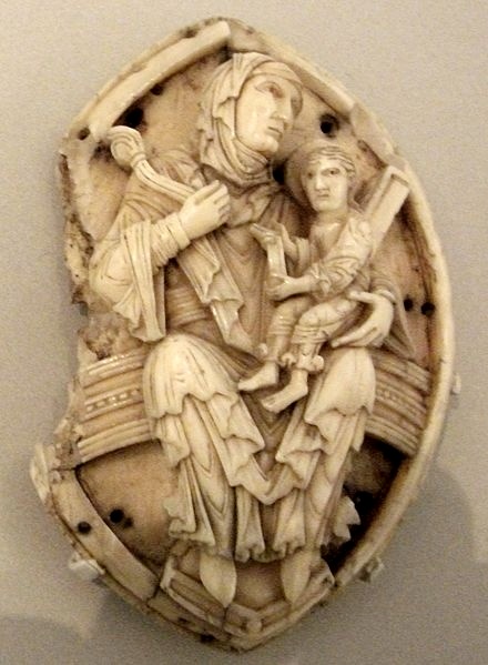 Madonna and child, 11th century Anglo-Saxon carving
