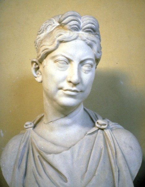 Marble bust of a Roman matron