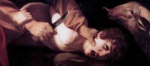 Human sacrifice in the Bible: Abraham prepares to sacrifice his son Isaac