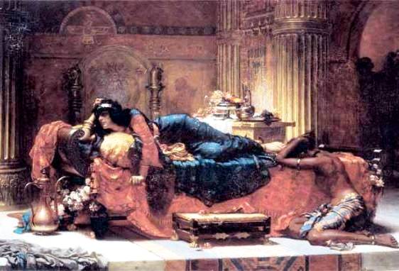 Esther Painting, 'Vashti Deposed' by Ernest Normand, 1890