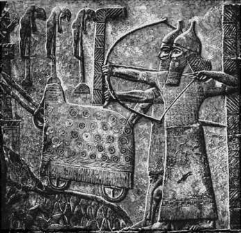 Assyrian archers, from a wall relief at Nineveh