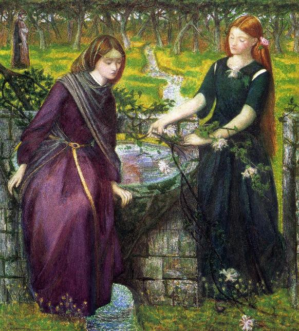 Leah and Rachel, Dante Gabriel Rossetti, 1855