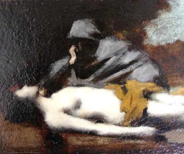 The Levite and the dead concubine, Jean Jacques Henner