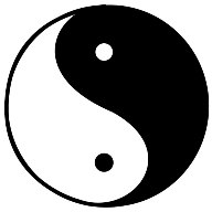 God is rational order. Yin/yang symbol