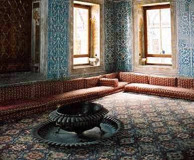 Harem room at Topkapi Palace, Istanbul