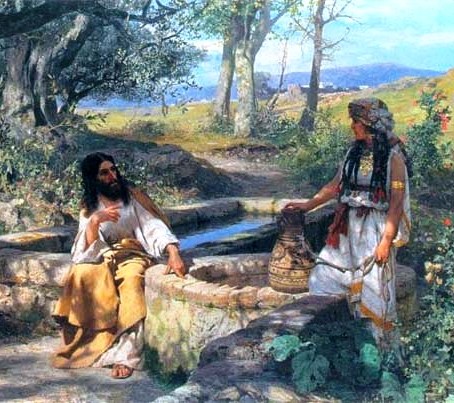 Jesus and the Woman of Samaria, painting by Henryk Siemiradzki. The Samaritan woman, the woman at the well
