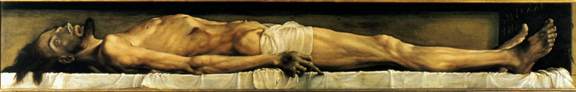 Women in the Bible: Mary Magdalene. Hans Holbein the Younger, The Dead Christ