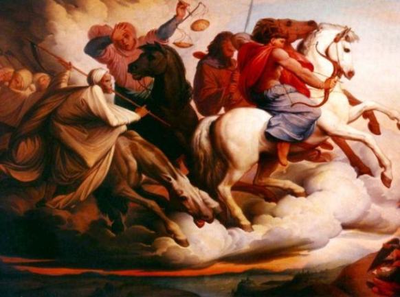 Revelation - Apocalypse. Four horsemen of the Apocalypse, Edward von Steinle