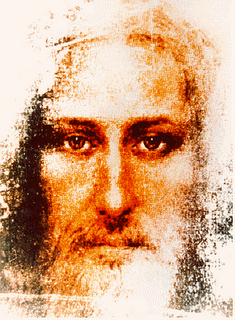 Artist's impression of the face of Jesus