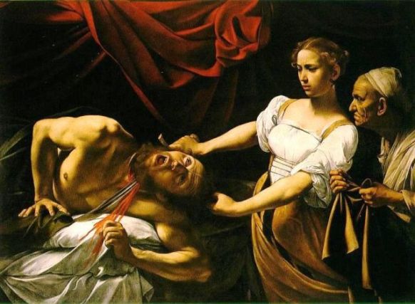 Bible Book of Judith. Judith and Holofernes, Caravaggio