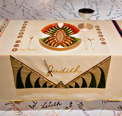 Bible Book of Judith. Judy Chicago, The Dinner Party: Judith