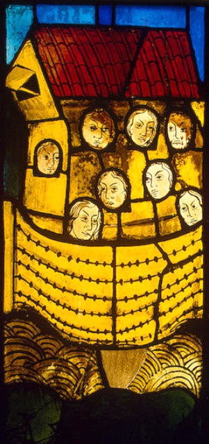 During the Reformation this late 14th century window was transferred from Marienkirche, Germany, to St Petersburg Hermitage