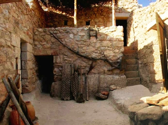 Reconstruction of a middle-sized house in 1st centuryAD Nazareth
