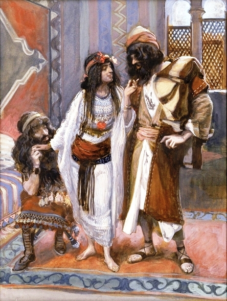 The Harlot of Jericho and the two spies, by James Tissot