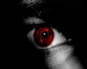 Eye of an evil spirit or demon