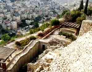 Jerusalem-Stepped stone structure, view from above