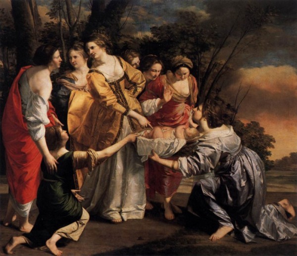 Moses Paintings: 'The Finding of Moses', Orazio Gentileschi