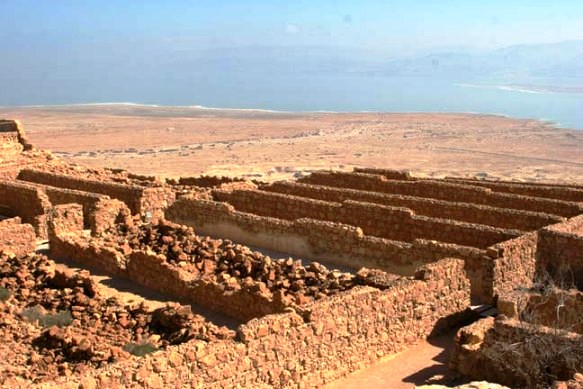 Masada: storerooms were long and narrow, probably with shelving along each wall