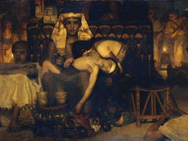 Moses Paintings: 'Death of the Pharoah's Firstborn', Sir Lawrence Alma-Tadema, 1872