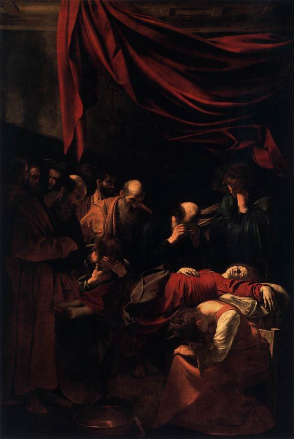 Paintings of Mary: Death of the Virgin, Caravaggio