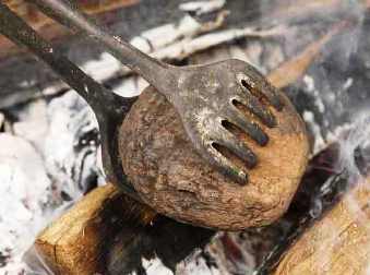 Food in the Bible: hot stones were used for cooking in an open fire