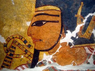 Image of Pharaoh, Egyptian mural
