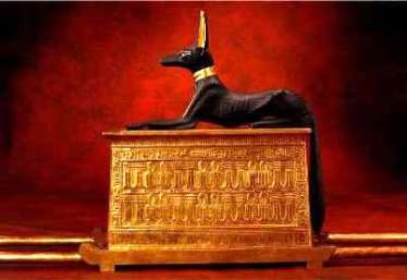 Portable Altar of Anubis found in the tomb of Tutankhamen 